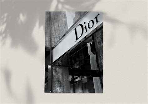 christian dior posters|Dior black and white poster.